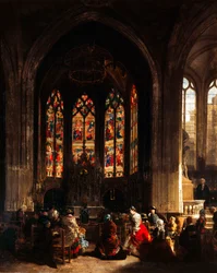 Die Kapelle der Jungfrau in der Eglise Saint Gervais, Paris, um 1856